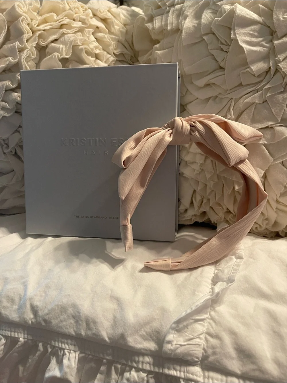 Kristin Ess Satin Knot Headband - Blush Pink New In Unopened Original Packaging